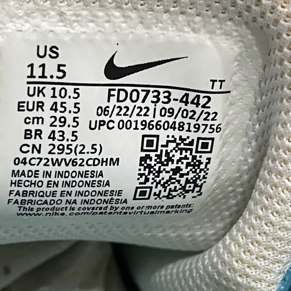 Nike US 11.5 Men\'s Ocean Blue White Retro Mesh Runner Air Max TW Next Nature NIB main image 8